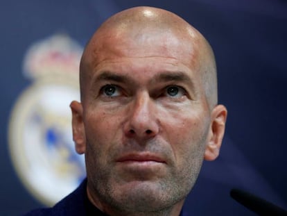 Zidane, en rueda de prensa.