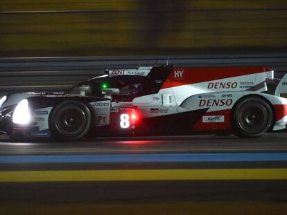 Fernando Alonso, en el circuito de Le Mans.