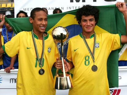 Neymar y Coutinho, en el Mediterranean International Cup del 2008. Vídeo: Movistar +