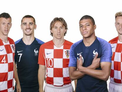 Señal en directo de los aficionados de Croacia y Francia en Moscú.