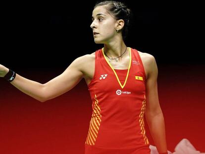 Carolina Marín, en los cuartos de final del Campeonato Mundial de bádminton en Nanjing. En vídeo, sus declaraciones tras el partido.