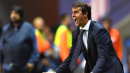 Lopetegui, durante la final contra el Atlético.