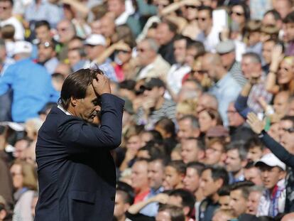 Lopetegui, en el partido ante el Levante / En vídeo, declaraciones de Lucas Vázquez y del capitán del Real Madrid sobre Lopetegui (ATLAS)