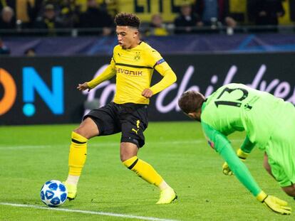 Sancho dribla a Oblak para hacer el tercero del Dortmund. En vídeo, declaraciones de Simeone en rueda de prensa tras el partido contra el Borussia Dortmund