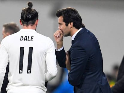 Solari da instrucciones a Bale. En vídeo, declaraciones de jugadores del Real Madrid tras el partido.