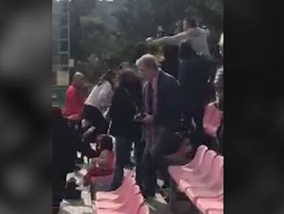 Pelea entre padres de un partido infantil de fútbol en Murcia.