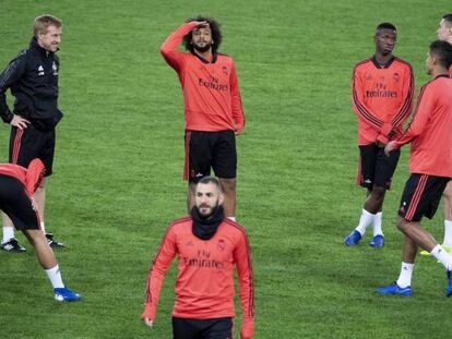 En vídeo, las declaraciones de Dani Carvajal, lateral derecho del Real Madrid, en el entrenamiento de este lunes.