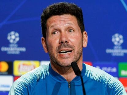 Simeone, en la rueda de prensa de este martes. En vídeo, declaraciones de Simeone en rueda de prensa.