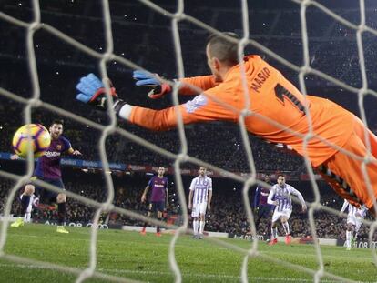 Messi bate a Masip desde el punto de penalti. EN vídeo, declaraciones de Ernesto Valverde,