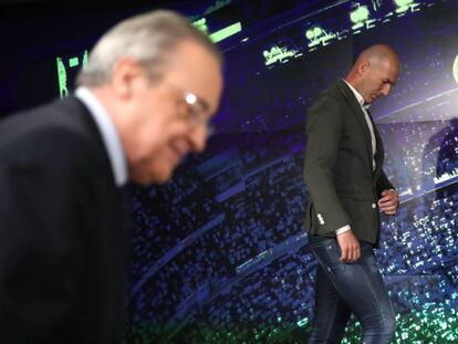 Rueda de prensa de presentación de Zidane como nuevo entrenador. En vídeo, declaraciones de Zidane.