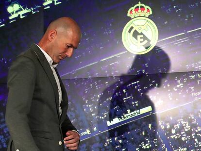 Zidane, durante su presentación como entrenador del Madrid. En vídeo, las declaraciones del francés.