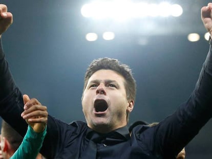 Pochettino celebra el pase del Tottenham a las semifinales.