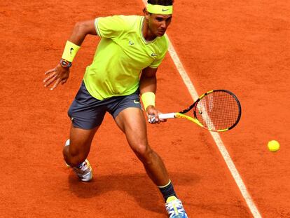 Rafa Nadal durante la final del Roland Garros de tenis 2019 contra Thiem. En vídeo, fragmento de partido.