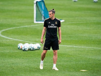Bale, durante un entrenamiento del Real Madrid el pasado martes en Montreal (Canadá). En vídeo, declaraciones de Zidane sobre el jugador.