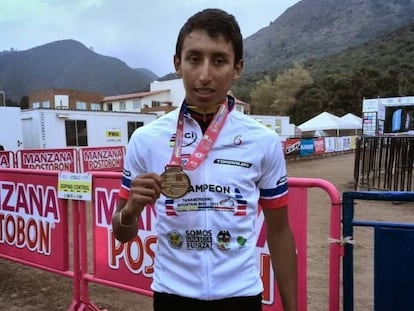 Egan, con la medalla de oro de los Panamericanos, a los 18 años.