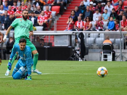 Benzema marca el primer gol del Madrid al Fenerbahçe. En vídeo, declaraciones del delantero.