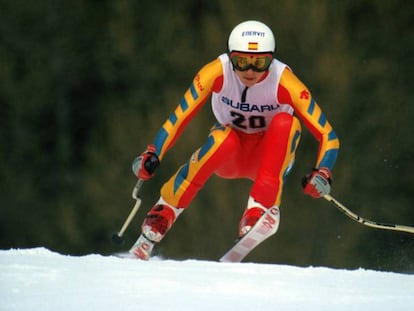 Blanca Fernández Ochoa, durante una competición, en una imagen sin fechar.