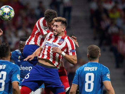 Herrera cabecea para marcar el gol del empate del Atlético. En vídeo, sus declaraciones después del partido.