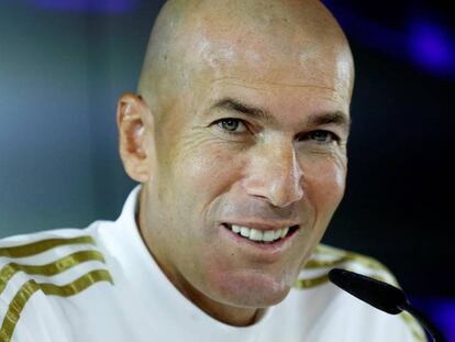 Foto y vídeo, Zidane, en rueda de prensa., este viernes.