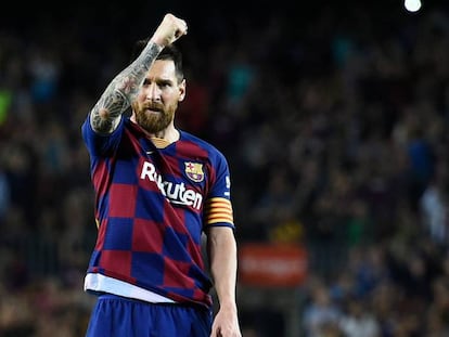 Messi, tras marcar al Sevilla. En vídeo, las declaraciones de Messi en RAC1.
