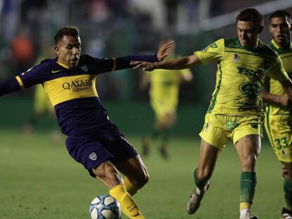 Carlos Tévez, ante Defensa y Justicia. En vídeo, el polémico anuncio de Boca Juniors.