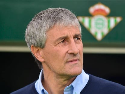 Setién, en su etapa en el Betis. En vídeo, los detalles de su llegada al Barça.