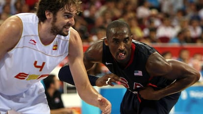 Kobe Bryant, juntoa Pau Gasol, en la final olímpica de Pekín 2008. En vídeo, las claves que convirtieron a Bryant en leyenda.