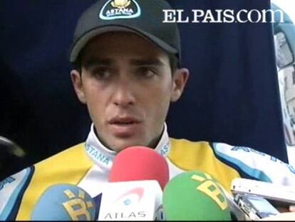 El ciclista español no ha podido ocultar sus emociones al conocer que su equipo no participará en el Tour de Francia