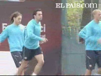 El jugador del Barcelona analiza el empate con el Almería