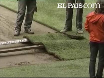Las lluvias torrenciales habían dejado el campo en malas condiciones.