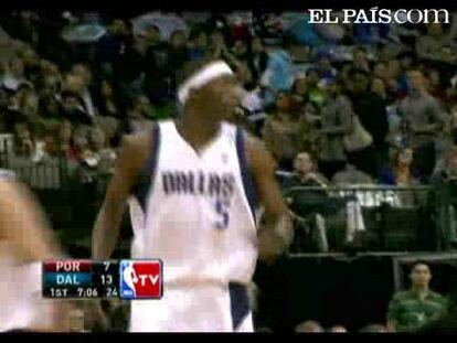 El base Jason Terry anotó dos tiros de personal a falta de siete segundos para concluir el tiempo reglamentario que aseguraron la victoria por 104-99 de los Mavericks de Dallas frente a los Trail Blazers de Portland, que rompieron racha de cinco triunfos consecutivos.