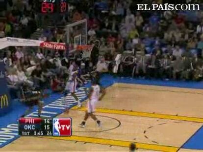 Thunder 89, 76ers 74