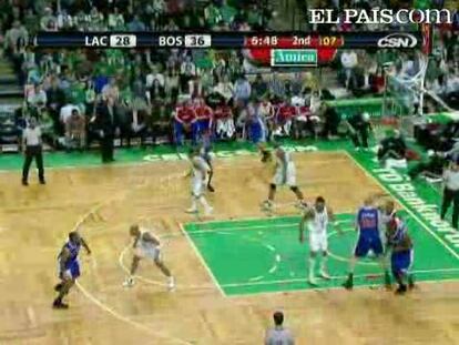 El imagen de lo que está siendo este año la competición de la NBA la volvieron a dar los Celtics de Boston, actuales campeones de liga, que vencieron por 90-77 a Los Angeles Clippers para conseguir su cuarto triunfo consecutivo.