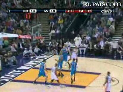 Jamaal Crawford con 39 puntos, y los Warriors baten al los New Orleans Hornets por 111-103.
