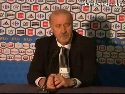 El seleccionador español de fútbol, Vicente del Bosque, se mostró moderadamente satisfecho tras la victoria de su equipo ante Francia, en París, en un duelo en que, aseguró, España tuvo controlado "en todo momento"."En el segundo tiempo ha habido algunas imprecisiones, se ha deslucido un poco el partido pero en todo momento lo hemos controlado", afirmó Del Bosque.