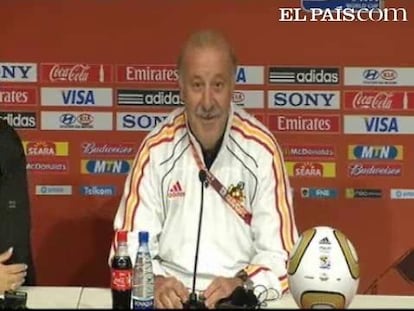 El técnico de España agradece el mensaje de ánimo del Rey antes de verse las caras con Holanda. <strong>Todo sobre el <a href="http://www.elpais.com/deportes/futbol/mundial/"> Mundial de Fútbol</a></strong>