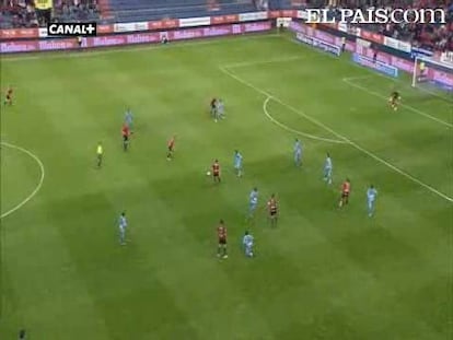 Un gol de Pandiani da el empate a Osasuna en el Sadar. <strong><a href="http://elpais-com.zproxy.org/buscar/liga-bbva/videos">Vídeos de la Liga BBVA</a></strong> 