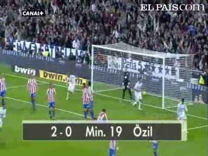 Con dos goles al inicio, el equipo de Mourinho gestiona el marcador de forma más contenida que de costumbre ante un Atlético que solo tuvo respuestas durante un tramo del primer tiempo.<strong><a href="http://www.elpais.com/buscar/liga-bbva/videos">Vídeos de la Liga BBVA</a></strong>
