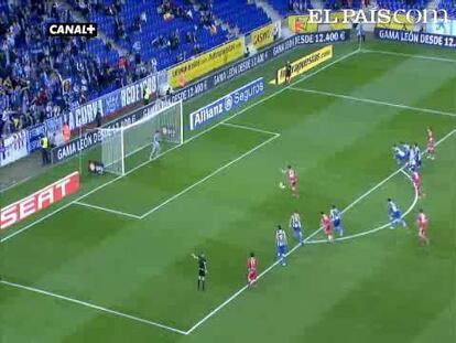 El delantero erró de esa manera una pena máxima en el minuto 10 con empate a cero aún el marcador. Osavldo adelantó al Espanyol y Barragán cerró el empate gracias a otro penalti. Jofre fue expulsado. <strong><a href="http://www.elpais.com/buscar/copa-del-rey-futbol/videos">Vídeos de la Copa del Rey de fútbol</a></strong>