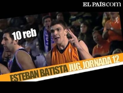 Esteban Batista, es nombrado MVP de la jornada 12 de la ACB. <strong><a href="http://www.elpais.com/buscar/acb/videos">Vídeos de la ACB</a></strong>