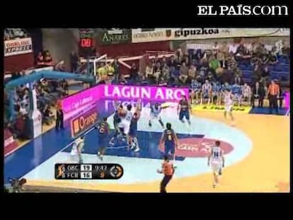 Navarro alcanzó los 6.000 puntos en ACB. Lagun Aro, desquiciado por las técnicas en el tercer cuarto, tuvo un triple para empatar. <strong><a href="http://www.elpais.com/buscar/acb/videos">Vídeos de la ACB</a></strong> 