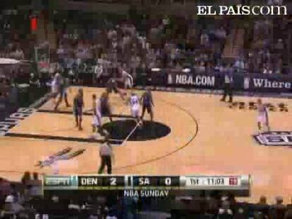 Sexta victoria consecutiva de los Spurs. San Antonio confirma su dominio frenta a los Nuggets. Tony Parker guía con 30 puntos la victoria de San Antonio. El reserva Al Harrington destacó con 18 tantos para los de Denver. <strong><a href="http://www.elpais.com/buscar/nba/videos">Vídeos de la NBA</a></strong> 