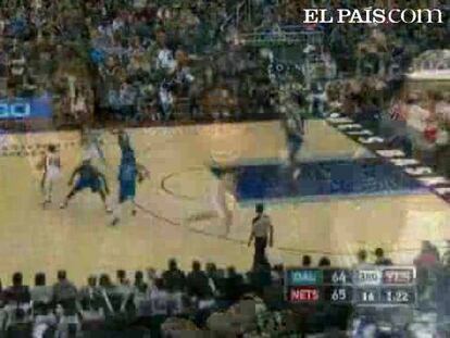 El alero alemán Dirk Nowitzki aportó 23 puntos, incluida la última canasta del partido con seis segundos para el final, con la que los Mavericks de Dallas ganaron 86-87 a los Nets de Nueva Jersey. <strong><a href="http://www.elpais.com/buscar/nba/videos">Vídeos de la NBA</a></strong>