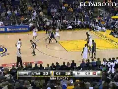 Stephen Curry had 27 points and seven assists and the Golden State Warriors beat the undermanned Utah Jazz 96-81. <strong><a href="http://www.elpais.com/buscar/nba/videos">Vídeos de la NBA</a></strong>