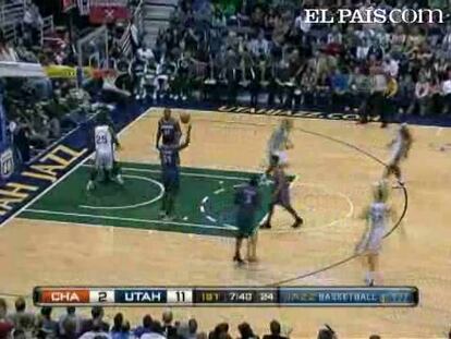 Los Jazz logran sobreponerse a la ausencia de su director de juego, Deron Williams, y vencen a los Bobcats (83-78), merced al buen partido de Al Jefferson (21 puntos y 11 rebotes). <strong><a href="http://www.elpais.com/buscar/nba/videos">Vídeos de la NBA</a></strong>