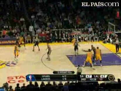 Los Ángeles 88 - San Antonio 89 <strong><a href="http://www.elpais.com/buscar/nba/videos">Vídeos de la NBA</a></strong> 