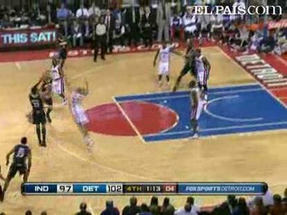 Pistons 115-109 Pacers <strong><a href="http://www.elpais.com/buscar/nba/videos">Vídeos de la NBA</a></strong>