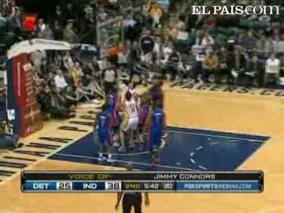 Detroit 101-102 Indiana <strong><a href="http://www.elpais.com/buscar/nba/videos">Vídeos de la NBA</a></strong>