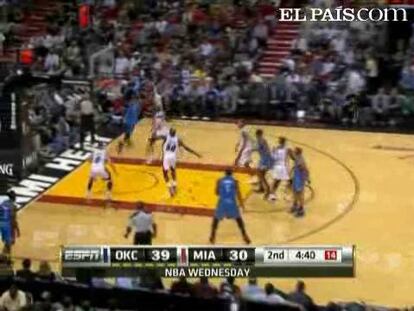 HEAT 85 - THUNDER 96 <strong><a href="http://www.elpais.com/buscar/nba/videos">Vídeos de la NBA</a></strong>