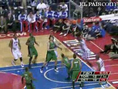 PISTONS 107 - RAPTORS 93 <strong><a href="http://www.elpais.com/buscar/nba/videos">Vídeos de la NBA</a></strong>